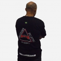 Camiseta de Algodão Jiu Jitsu Preta 4